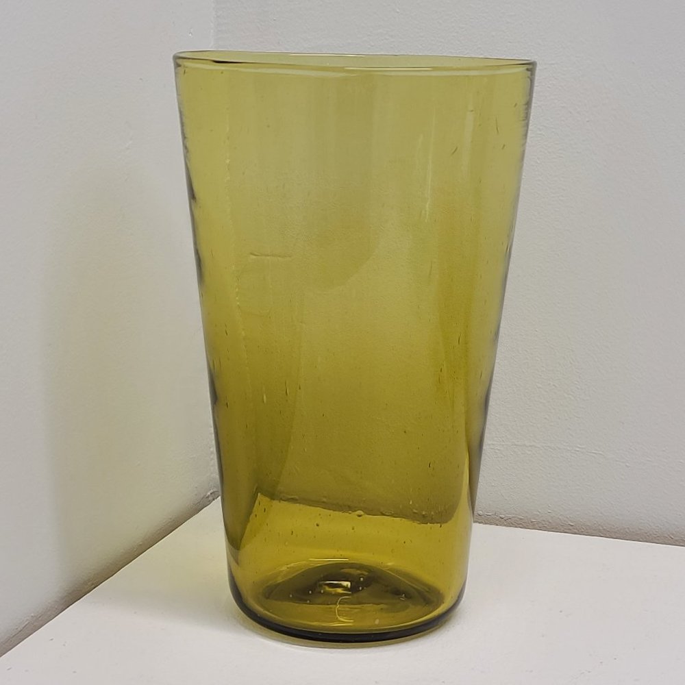 Blenko #366 Bucket Vase in Chartreuse